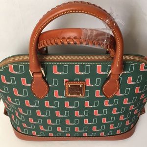 DOONEY & BOURKE UNIVERSITY OF MIAMI SATCHEL PURSE